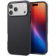 Juodas silikoninis dėklas Apple iPhone 17 Pro Max telefonui "Spigen Silicone Fit MAG Magsafe"