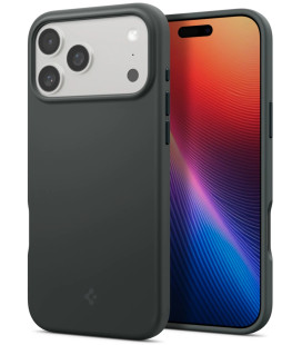 Žalias silikoninis dėklas Apple iPhone 17 Pro Max telefonui "Spigen Silicone Fit MAG Magsafe"