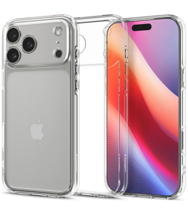 Skaidrus dėklas Apple iPhone 17 Pro Max telefonui "Spigen Ultra Hybrid"