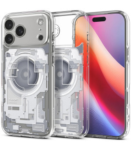 Dėklas Apple iPhone 17 Pro Max telefonui "Spigen Ultra Hybrid MAG Magsafe Zero One White"