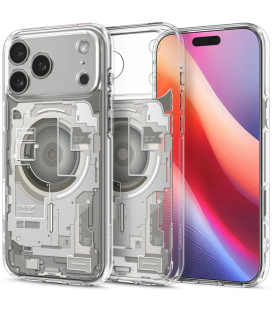 Dėklas Apple iPhone 17 Pro Max telefonui "Spigen Ultra Hybrid MAG Magsafe Zero One Natural Titanium"