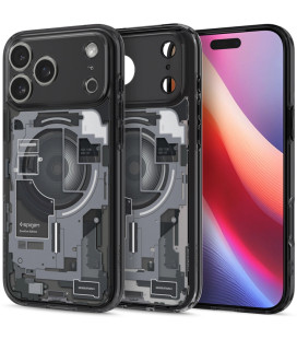 Dėklas Apple iPhone 17 Pro Max telefonui "Spigen Ultra Hybrid MAG Magsafe Zero One Black"