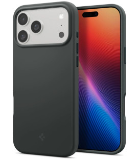 Žalias silikoninis dėklas Apple iPhone 17 Pro telefonui "Spigen Silicone Fit MAG Magsafe"