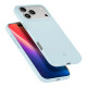 Šviesiai mėlynas silikoninis dėklas Apple iPhone 17 Pro telefonui "Spigen Silicone Fit MAG Magsafe"