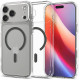 Skaidrus (Graphite) dėklas Apple iPhone 17 Pro telefonui "Spigen Ultra Hybrid MAG Magsafe"