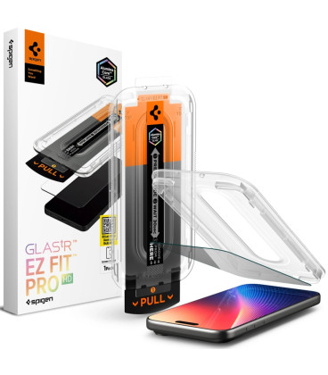 (Privacy) Apsauginis grūdintas stiklas Apple iPhone 16 Pro / 17 / 17 Pro telefonui "Spigen Glas.TR EZ Fit Pro"