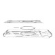 Dėklas Apple iPhone Air telefonui "Spigen Ultra Hybrid MAG Magsafe Zero One White"