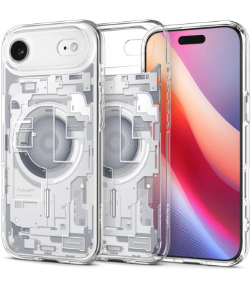 Dėklas Apple iPhone Air telefonui "Spigen Ultra Hybrid MAG Magsafe Zero One White"