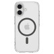 Skaidrus (Graphite) dėklas Apple iPhone 17 telefonui "Spigen Ultra Hybrid MAG Magsafe"