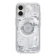 Dėklas Apple iPhone 17 telefonui "Spigen Ultra Hybrid MAG Magsafe Zero One White"