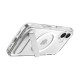 Skaidrus / baltas dėklas Apple iPhone 17 telefonui "Spigen Ultra Hybrid "S" MAG Magsafe"