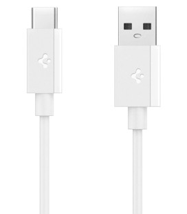 Baltas laidas USB-A - USB-C 60W / 100cm "Spigen EB6010AC Essential"