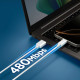 Baltas laidas USB-A - USB-C 60W / 100cm "Spigen EB6010AC Essential"