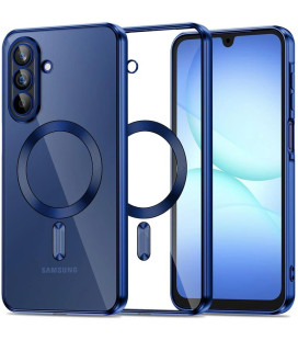 Mėlynas / skaidrus dėklas Samsung Galaxy A17 4G / 5G telefonui "Tech-Protect MagFlex Magsafe"
