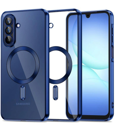 Mėlynas / skaidrus dėklas Samsung Galaxy A17 4G / 5G telefonui "Tech-Protect MagFlex Magsafe"