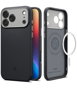 Juodas dėklas Apple iPhone 17 Pro telefonui "Spigen Nano Pop MAG Magsafe"