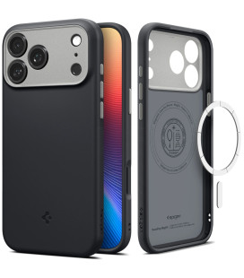Juodas dėklas Apple iPhone 17 Pro Max telefonui "Spigen Nano Pop MAG Magsafe"