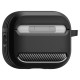 Juodas dėklas Apple Airpods Pro 3 ausinėms "Spigen Rugged Armor"