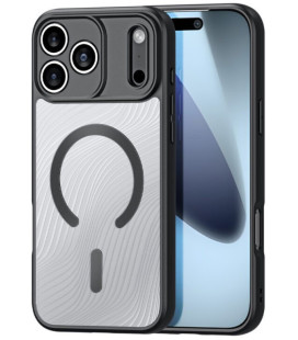 Juodas / skaidrus dėklas Apple iPhone 17 Pro / 18 Pro telefonui "Dux Ducis Aimo Mag"