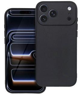 Juodas dėklas Apple iPhone 17 Pro Max telefonui "Matt Case"