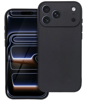 Juodas dėklas Apple iPhone 17 Pro Max telefonui "Matt Case"