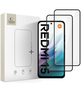 Apsauginis grūdintas stiklas Xiaomi Redmi 15 4G / 5G telefonui "Tech-Protect Glass Fit+ 2-Pack"
