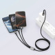 Pilkas laidas USB - (Lightning + Type-C + MicroUSB) 3A 120cm "Tech-Protect Ultraboost DNA 3in1"