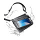Juodas vandeniui atsparus dėklas "Spigen A640 Universal Waterproof Case Crossbag"