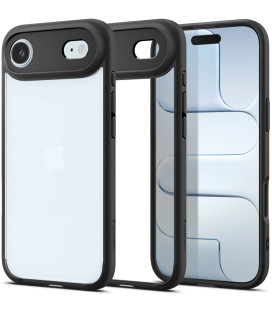 Matinis juodas / skaidrus dėklas Apple iPhone Air telefonui "Spigen Ultra Hybrid"