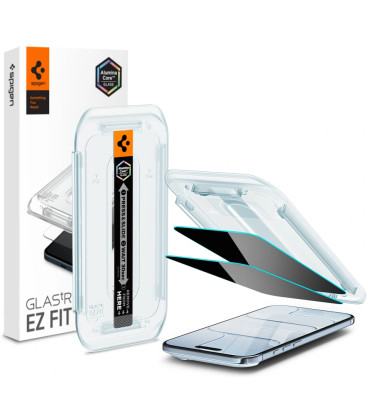 (Privacy) Apsauginis grūdintas stiklas Apple iPhone Air telefonui "Spigen Glas.TR EZ Fit 2-Pack"