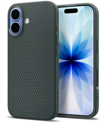 Žalias dėklas Apple iPhone 17 telefonui "Spigen Liquid Air"