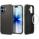 Pilkas (Gunmetal) dėklas Apple iPhone 17 telefonui "Spigen Thin Fit MAG Magsafe"