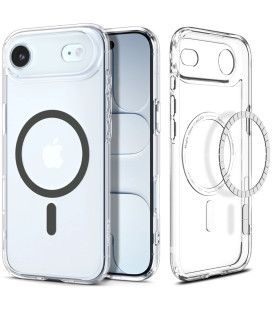 Skaidrus (Graphite) dėklas Apple iPhone Air telefonui "Spigen Ultra Hybrid MAG Magsafe"