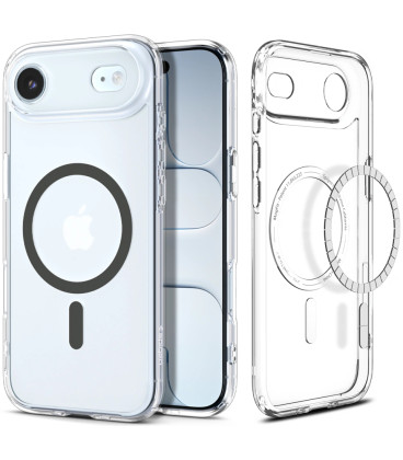 Skaidrus (Graphite) dėklas Apple iPhone Air telefonui "Spigen Ultra Hybrid MAG Magsafe"
