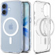 Matinis skaidrus dėklas Apple iPhone 17 telefonui "Spigen Ultra Hybrid MAG Magsafe"