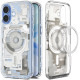 Dėklas Apple iPhone 17 telefonui "Spigen Ultra Hybrid MAG Magsafe Zero One Natural Titanium"