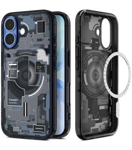 Dėklas Apple iPhone 17 telefonui "Spigen Ultra Hybrid MAG Magsafe Zero One Black"