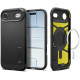 Juodas dėklas Apple iPhone Air telefonui "Spigen Tough Armor T MAG Magsafe"