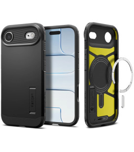 Juodas dėklas Apple iPhone Air telefonui "Spigen Tough Armor T MAG Magsafe"