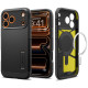 Juodas dėklas Apple iPhone 17 Pro Max telefonui "Spigen Tough Armor T MAG Magsafe"