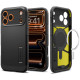 Juodas dėklas Apple iPhone 17 Pro telefonui "Spigen Tough Armor T MAG Magsafe"