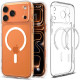 Skaidrus (Baltas) dėklas Apple iPhone 17 Pro Max telefonui "Spigen Ultra Hybrid MAG Magsafe"