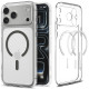Skaidrus (Graphite) dėklas Apple iPhone 17 Pro Max telefonui "Spigen Ultra Hybrid MAG Magsafe"