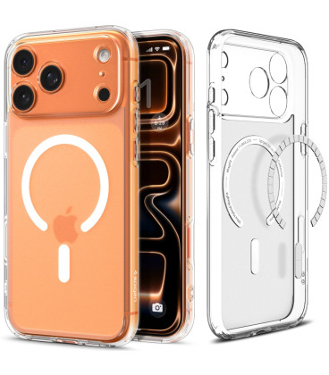 Matinis skaidrus dėklas Apple iPhone 17 Pro Max telefonui "Spigen Ultra Hybrid MAG Magsafe"
