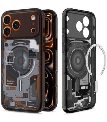 Dėklas Apple iPhone 17 Pro Max telefonui "Spigen Ultra Hybrid MAG Magsafe Zero One Black"