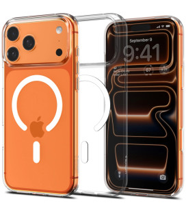 Skaidrus / baltas dėklas Apple iPhone 17 Pro Max telefonui "Spigen Liquid Crystal MAG Magsafe"