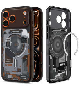 Dėklas Apple iPhone 17 Pro telefonui "Spigen Ultra Hybrid MAG Magsafe Zero One Black"