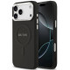 Juodas dėklas Apple iPhone 17 Pro Max telefonui "Guess PU Saffiano MagSafe Case"