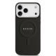 Juodas dėklas Apple iPhone 17 Pro Max telefonui "Guess PU Saffiano MagSafe Case"