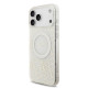 Baltas dėklas Apple iPhone 17 Pro Max telefonui "Guess IML Flowers Allover Strap MagSafe Case"